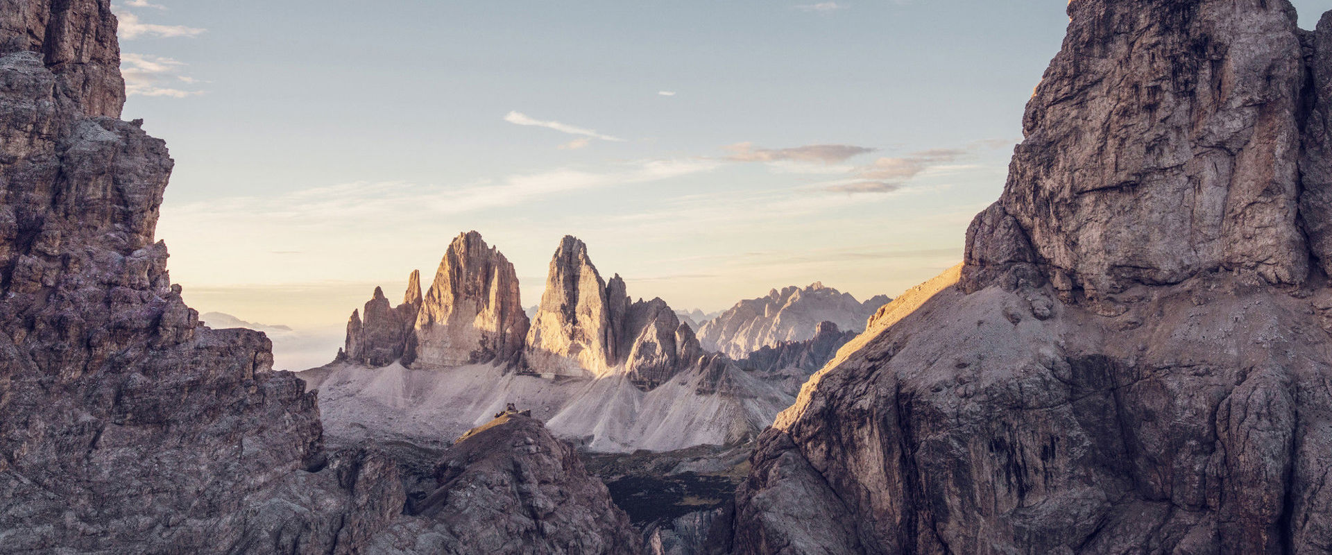 The Three Peaks in summer Splendid views of the Three Peaks in summer confirm the beauty of the Dolomites